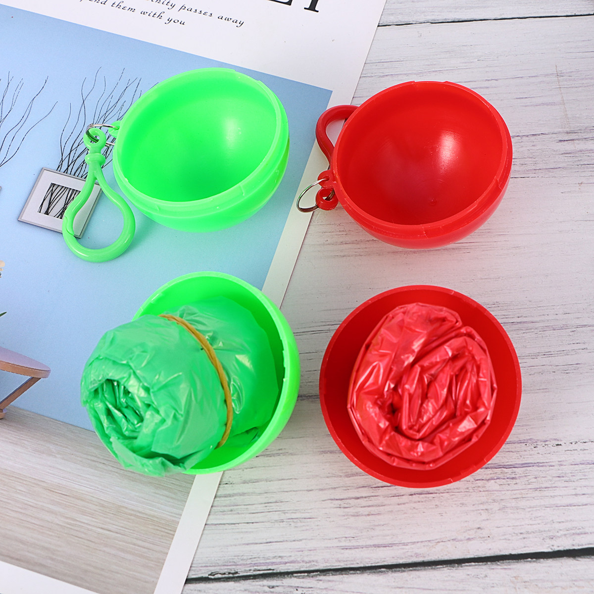 4Pcs Raincoat Poncho Disposabl - огляд і ціна Hiking Backpack Waterproof